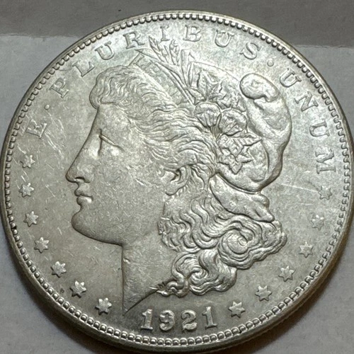 1921-S $1 Morgan Silver Dollar AU Excellent Condition