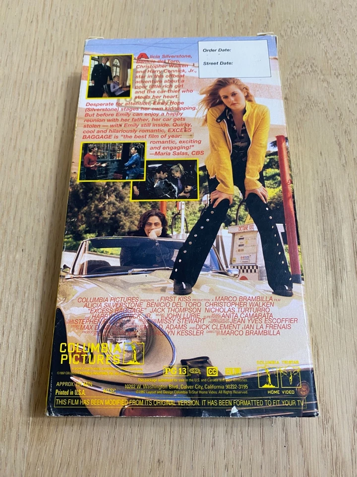 Excess Baggage Screener Promo Demo Copy (VHS, 1998) Alicia Silverstone Vintage - Image 3 of 4