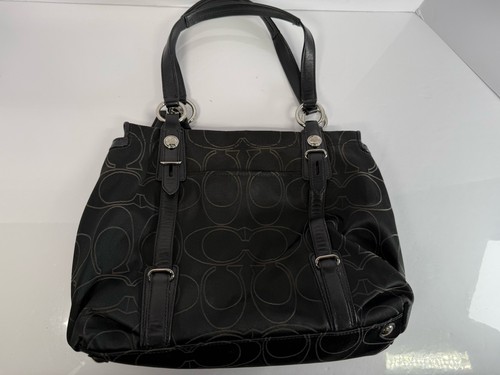 Vintage Coach Mia Satin Leather Bag - Picture 3 of 6