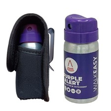 PURPLE ALERT Self-Defence Spray + Holster UK Legal. Personal Security
