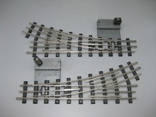FEM Spur 0 012 Weichenpaar rechts + links, Elektro-Antrieb, #e762