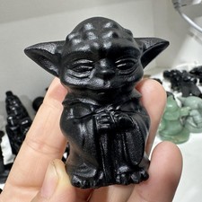 1pc Natural Obsidian Quartz Carved Skull Crystal Reiki Healing Decor Gift