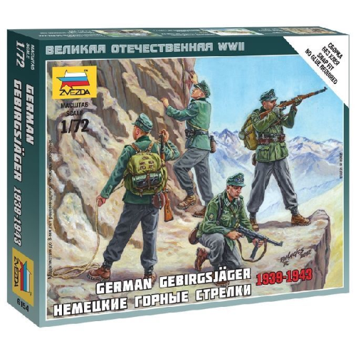 German Mountains Troops 1939-1943 Kit 1:72 Zvezda Kit Figure Militari -D- Neues-image