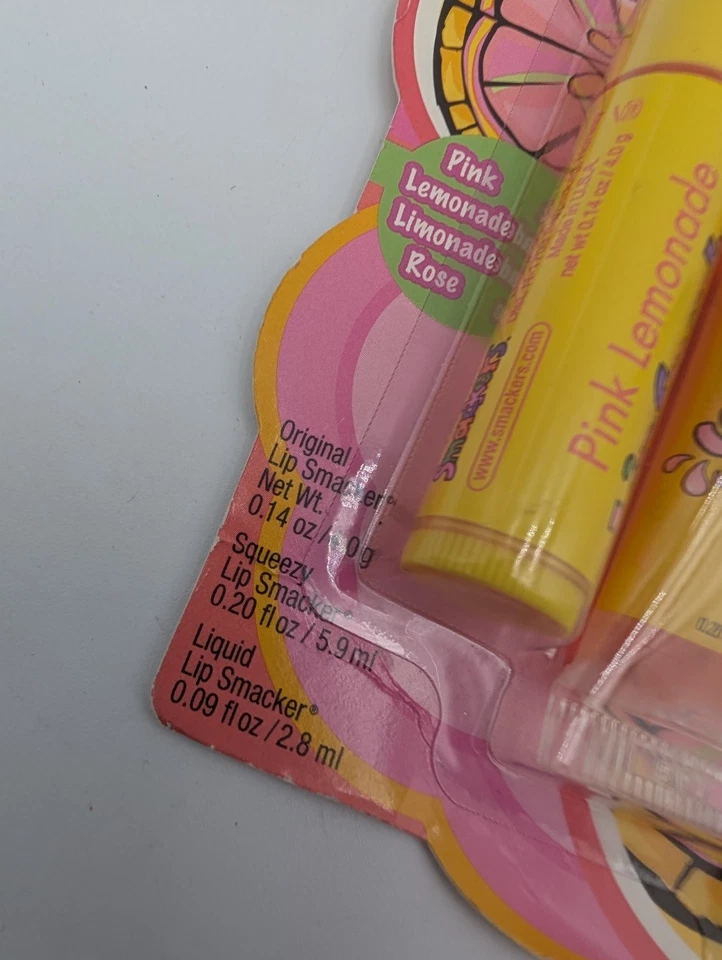Bonne Bell Lip Smacker Pink Lemonade 3 Pack Sealed Made in USA Vintage - Image 4 of 4