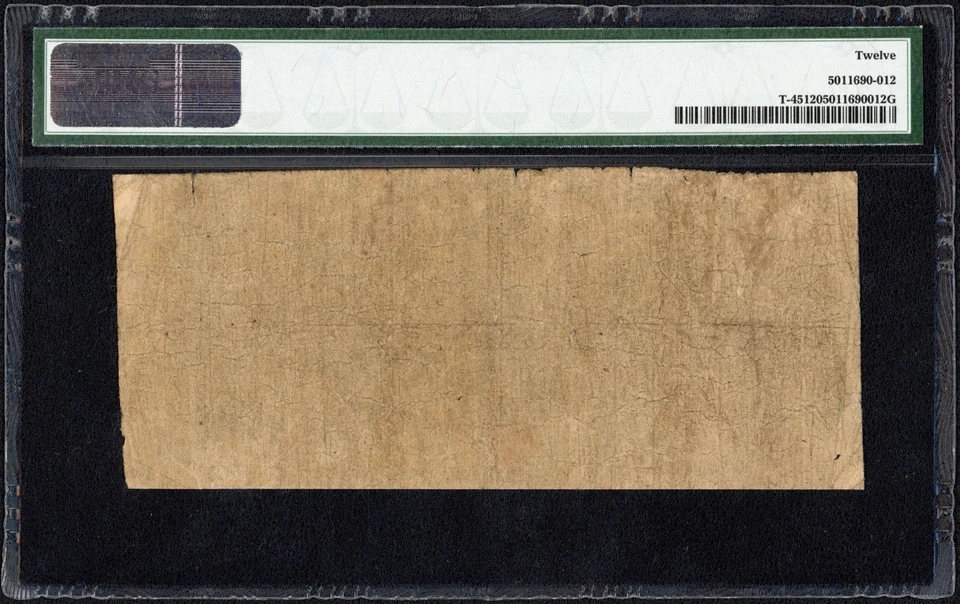 1862 $1 One Dollar Confederate States of America Note T-45 PMG F 12 - Image 2 of 2