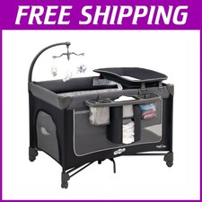1-Step Foldable Baby Playard with Changing Table