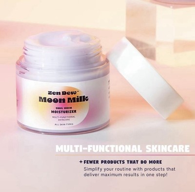 Zen Dew Moon Silky Smooth Snail Mucin Moisturizer - 97% Snail Mucin - 4.25oz NEW