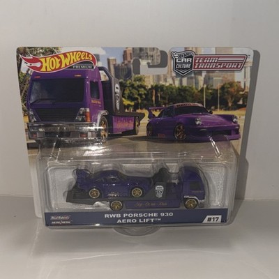 Hot Wheels RWB Porsche 930 Aero Lift Team Transport 1:64 Purple