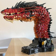 MOC-241509 Fire Dragon Bust 5421 pièces Kits jouets de construction