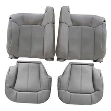 922/122 Gray Driver  Passenger Bottom  Top Lean Back Replacement Seat Cover