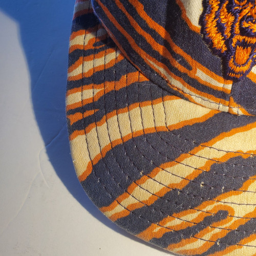 Gorra de colección Chicago Bears AJD Zubaz Snapback EE. UU. Naranja Azul Marino Blanco - Imagen 3 de 21