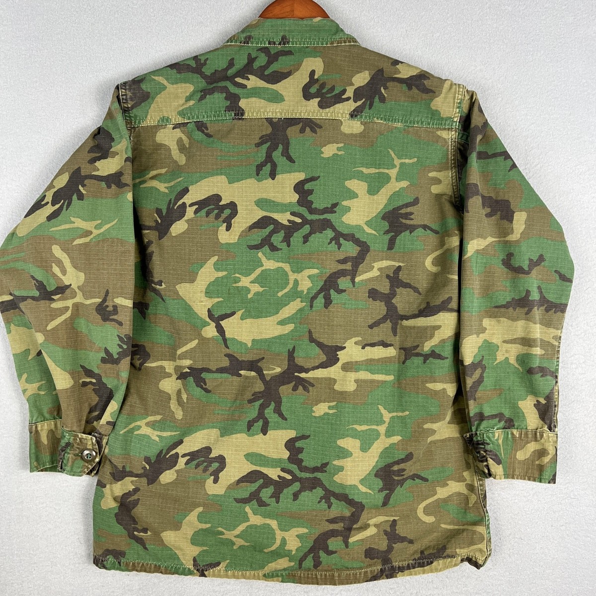 VTG ERDL Highland Camo Jungle Jacket Shirt Fits M Ripstop USMC