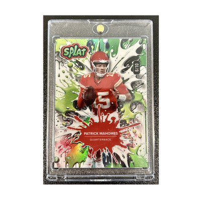 Wild Card 2025 Splat Breakers Brick Patrick Mahomes II Serial Numbered Lime 5