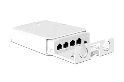 Outdoor PoE Extender, 1 in 3 Out PoE+ Extender with 100Mbps, Up to 30W, IEEE8...