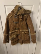 Heaven and Earth Fur Parka Suede Mountain Duffle Eskimo