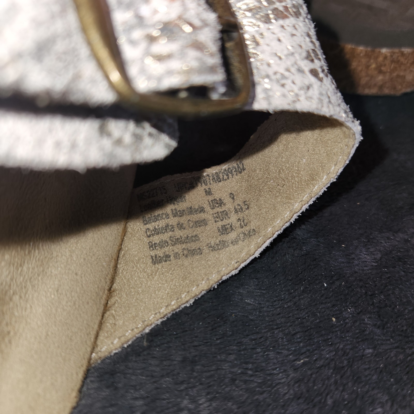 SAOLA Sandali infradito in pelle intrecciata esotica oro suola montagna Hollie taglia 9