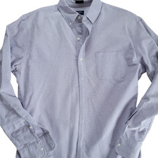 J.Crew Men  s Large Slim Fit Oxford Shirt Button Down Long Sleeve Purple 4376