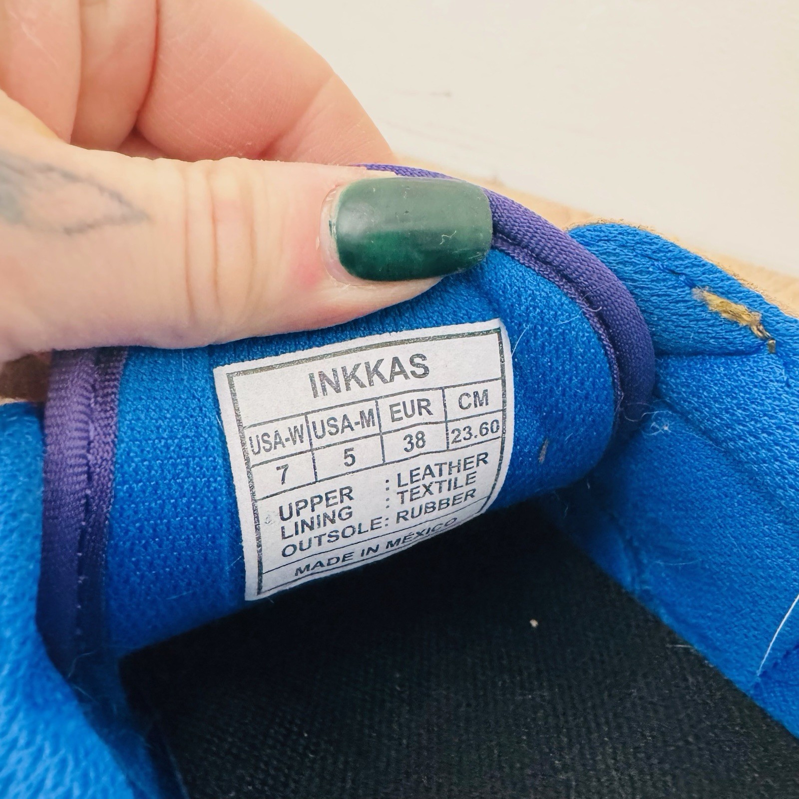 Inkkas Hendrix Blue And Orange Patchwork Jogger S… - image 10
