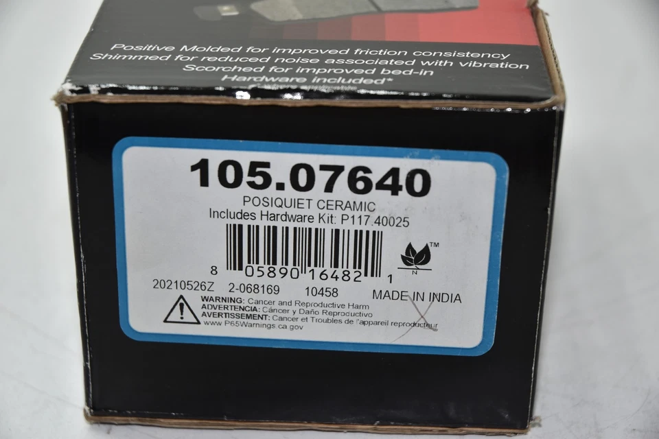 💎 2010-2014 Honda Insight передние керамические тормозные колодки с оборудованием 105.07640 - Изображение 4 из 4