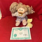 Cabbage Patch Kids Vintage 1985 Butter. Scotch Blonde Hair Girl Doll Pacifier