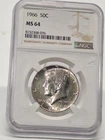 1966 Kennedy Silver Half Dollar MS64 NGC