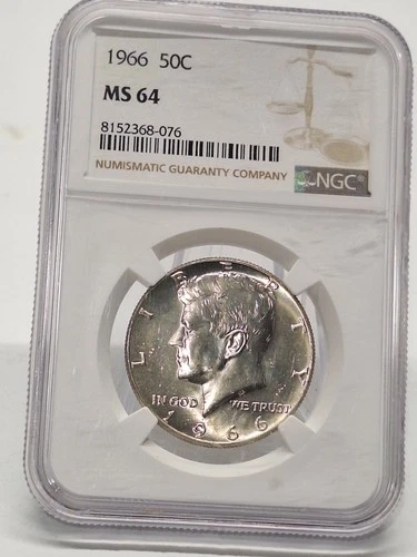 1966 Kennedy Silver Half Dollar MS64 NGC