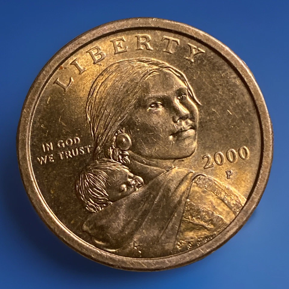 2000 Sacagawea Dollar P Minting Rare errors, off center strike,  - Image 4 of 4