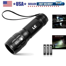 LED Flashlights High Lumens, Small Flashlight, Waterproof, Adjustable Focus F...