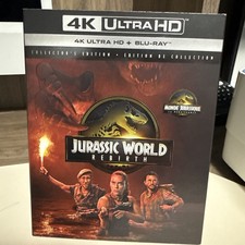 JURASSIC WORLD REBIRTH (2025, 4K UHD + Bluray) With Slipcover - Like New