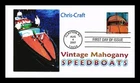 DR JIM STAMPS US COVER VINTAGE MAHOGANY SPEEDBOATS 1954 CHRIS CRAFT FDC