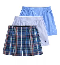 Polo Ralph Lauren NCWBP3 Classic Fit Woven Boxer - 3 Pack
