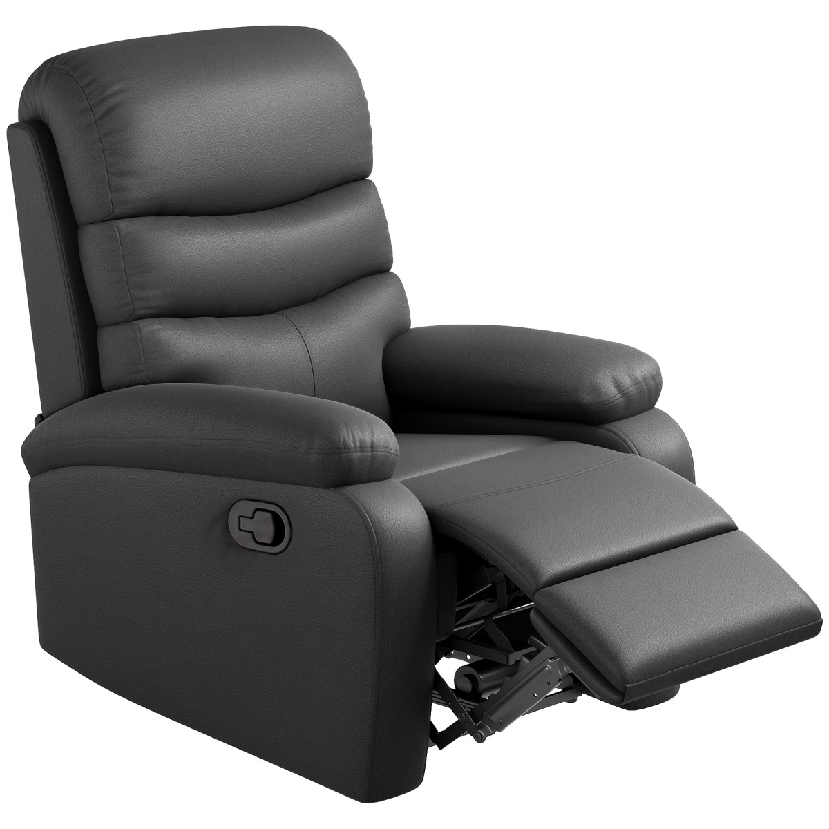 Homcom Manual Recliner Chair Armchair For Living Room With Footrest - Image 2