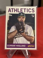 GUNNAR HOGLUND 2025 TOPPS ARCHIVES BASE ROOKIE RC CARD - ATHLETICS. rookie card picture