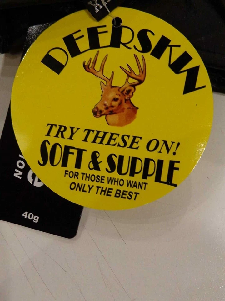 Guantes de conducción de muñeca corta de piel de ciervo para hombre - SH887 Foto 3 de 3