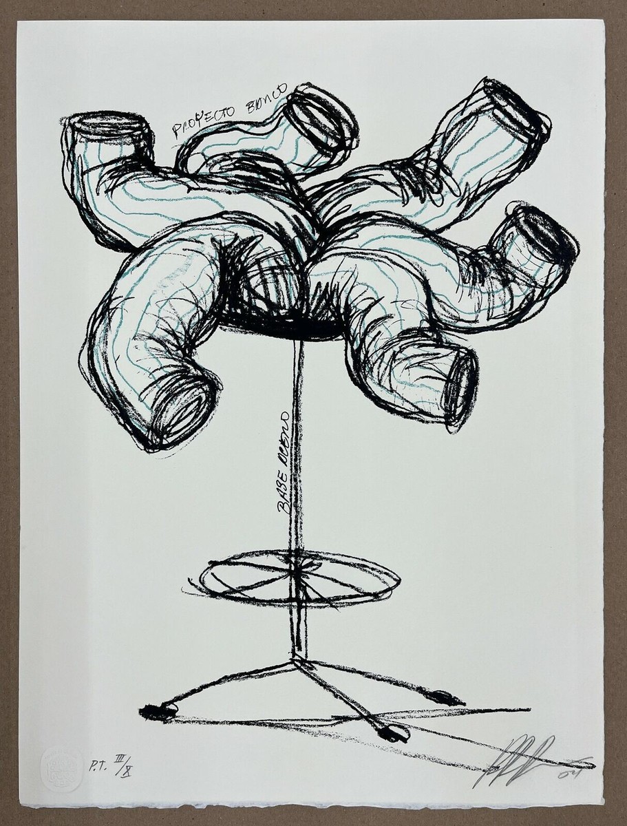 ANGEL RICARDO RIOS Original 2004 Signed Serigraph Maison Commode