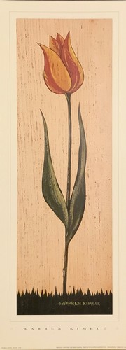art print(s)~FLORAL PANEL SET/6~Warren Kimble~Flowers Folk Day Lily Rose Cosmo+ - Picture 5 of 7