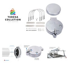 AA-Racks Conduit Carrier Kit - Easy No Drilling - Fits 6" PVC Pipe - Silver