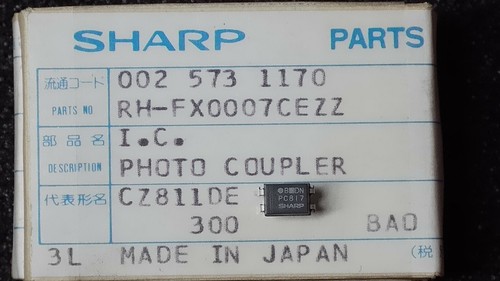Sharp PC817 Optocoupler / Photo Coupler / RH-FX0007CEZZ - Brand New - Picture 1 of 3