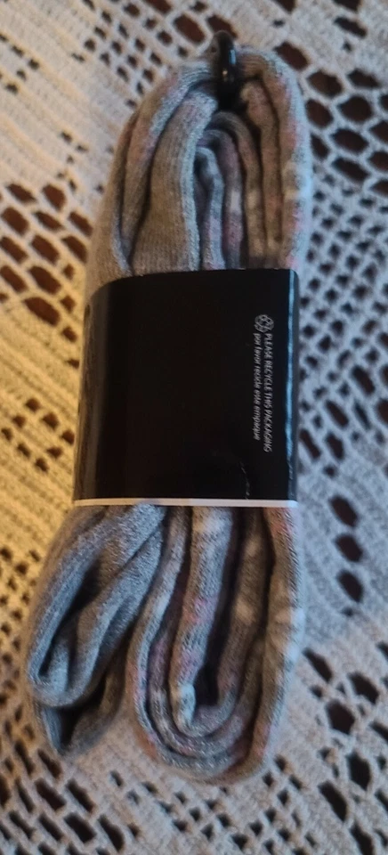 George ~ Medias de algodón pesadas gris jaspeado claro para niña talla 7-10 (100) Foto 4 de 4