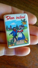 GOMME PUBLICITAIRE SOUVENIR LORRAINE - PLAN INCLINE MOSELLE - blason folklore