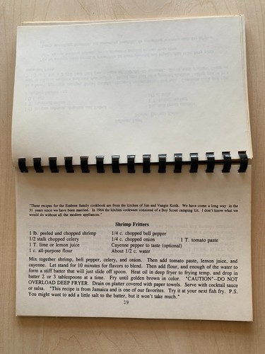 Vtg 1993 Embree Currey Family Recipes Cook Book TX Private Printing Spiral - Picture 5 of 5