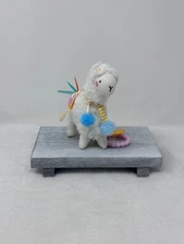 Manhattan Toys LLAMA Rattle w/ Teether 6” Plush Stuffed Animal Toy