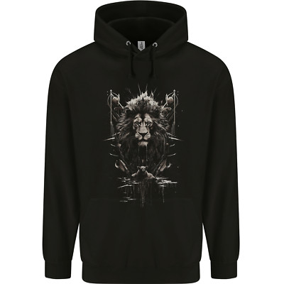 Ein künstlerischer Löwe und Grizzlybär Junge Kinder Kinder Hoodie