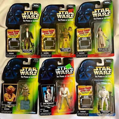 Kenner STAR WARS The Power of the Force Action Figure 1995 Lot Of (6) New