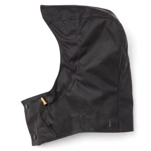Filson Tin Cloth Hood 20232843 Cinder Grey Black Waxed Removeable Replacement - Image 2 of 4