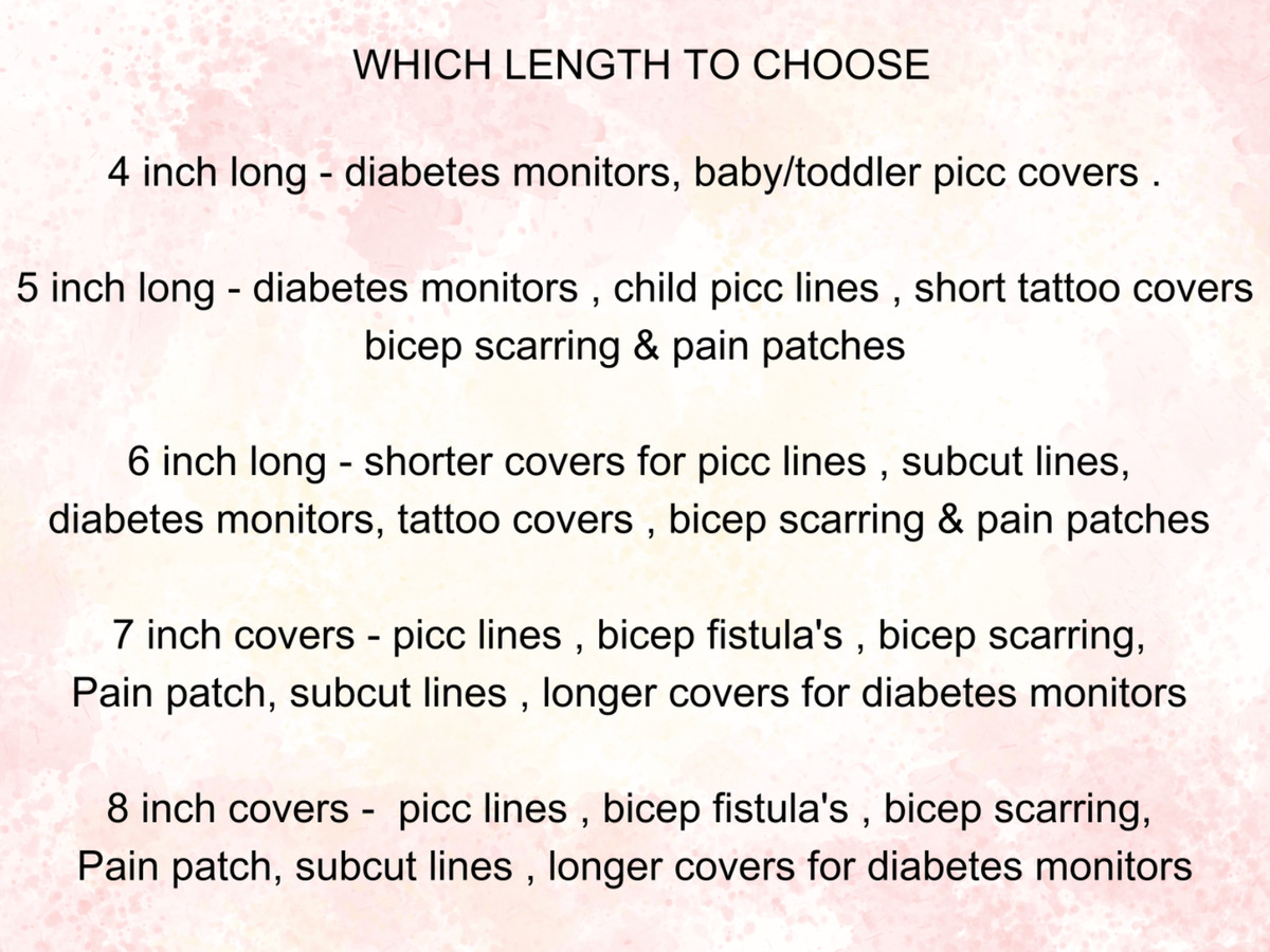 Picc line cover, freestyle libre, glucose monitor, diabetes, chemo
