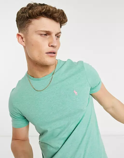 Футболка Polo Ralph Lauren обычного покроя выполненная на заказ цвета bayside green S 6990₽