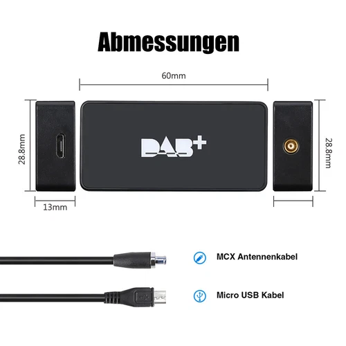 MOPECT DAB+ Box Adapter Antennentuner FM Übertragung für Android 5.0+ Autoradio  - Bild 5 von 8