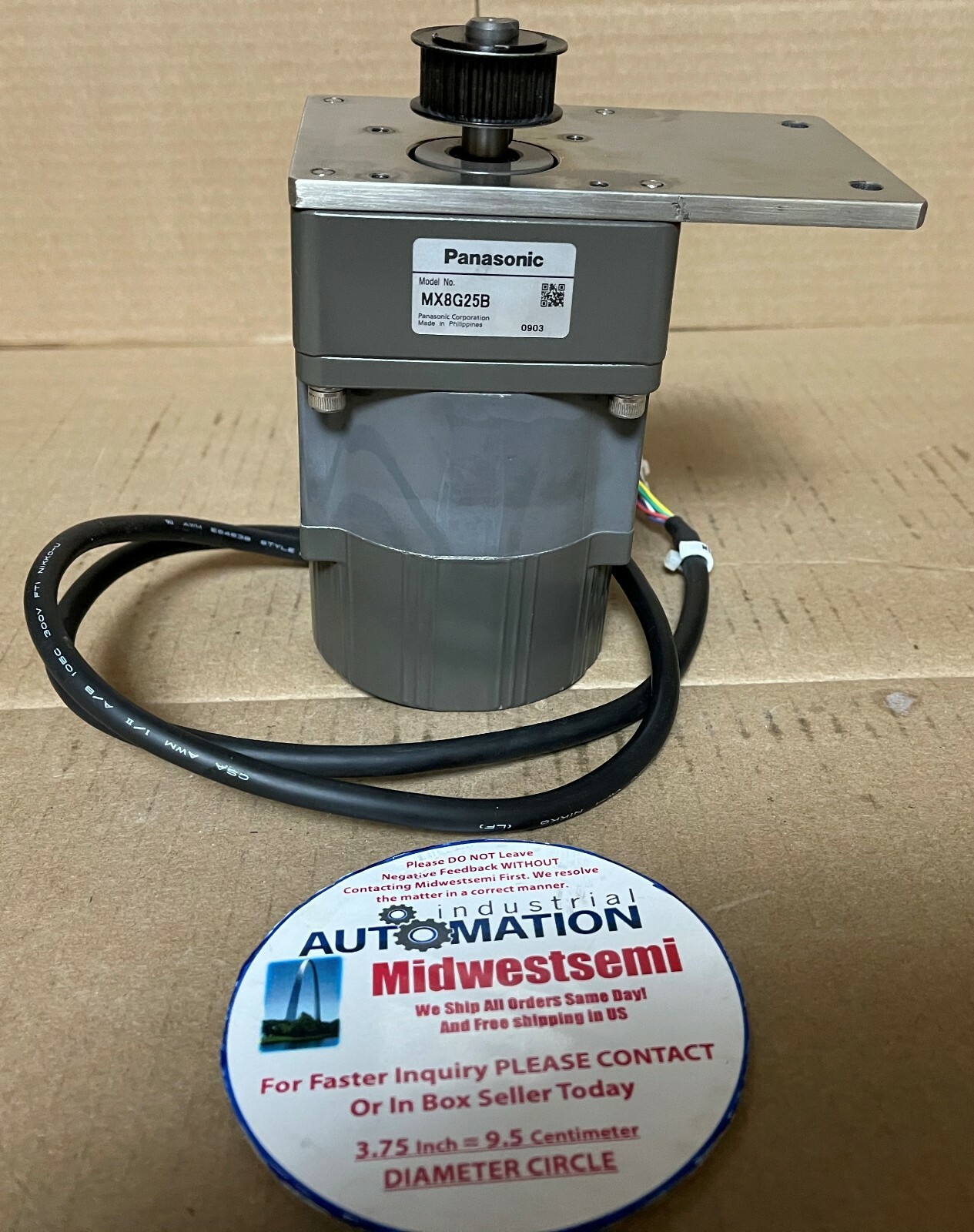 PANASONIC MX8G25B / MBMC3A2AXB BRUSHLESS MOTOR S/N: 10080069K SHIPS ...