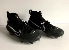Nike Alpha Huarache NXT Men DJ6517-010 Black Gray Metal Baseball Cleats Size 7.5